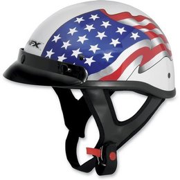 Pearl White Afx Mens Fx-70 Fx70 Freedom Half Helmet