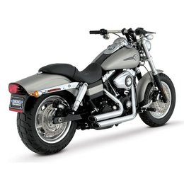 Vance & Hines Shortshots Staggered Exhaust Full System Chrome For Harley Dyna