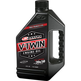 Maxima V-Twin Full Synthetic All-Weather Engine Oil 20W-50 32 Oz 30-11901 Unpainted