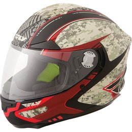 Fly Racing Luxx Camo Full Face Helmet Red