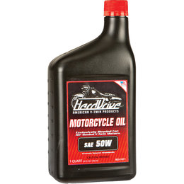 HardDrive Single Weight Engine Oil 50 Wt 1 Qt Case For Harley V-Twin 2803-042E Unpainted