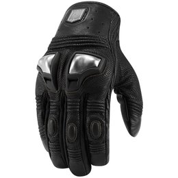 Icon Mens 1000 Collection Retrograde Leather Gloves Black