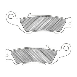 Renthal Brake Pads Single Set Front For Yamaha YZ250/F YZ450F BP-106 Unpainted