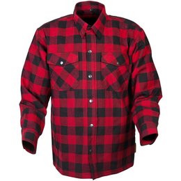 Scorpion Mens Covert Reinforced Flannel Riding Shirt Red