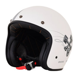 AFX FX-76 FX76 Raceway Open Face Helmet White