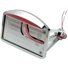 Drag Specialties Side Mount Taillight Horizontal Plate Mount For Harley Chrome