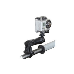 RAM Mount Hbar Rail Mount U-Bolt Standard Dbl Socket Arm 1 Inch Ball GoPro Adptr