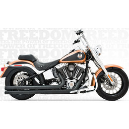 Freedom Performance Exhaust Independence Long Black For HD FLST FXST 1986-2013