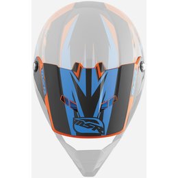 Cyan, Orange Msr Replacement Visor For Revone Rev-1 Strobe Helmet Cyan Orange