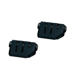 Kuryakyn Trident ISO Foot Pegs Without Adapters Gloss Black Universal