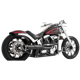 Freedom Performance Exhaust American Outlaw High 2-Into-1 Black FLST FXST 86-13
