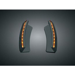 Black/amber Kuryakyn Led Mirror Lights For Honda Gl1800 2001-2009