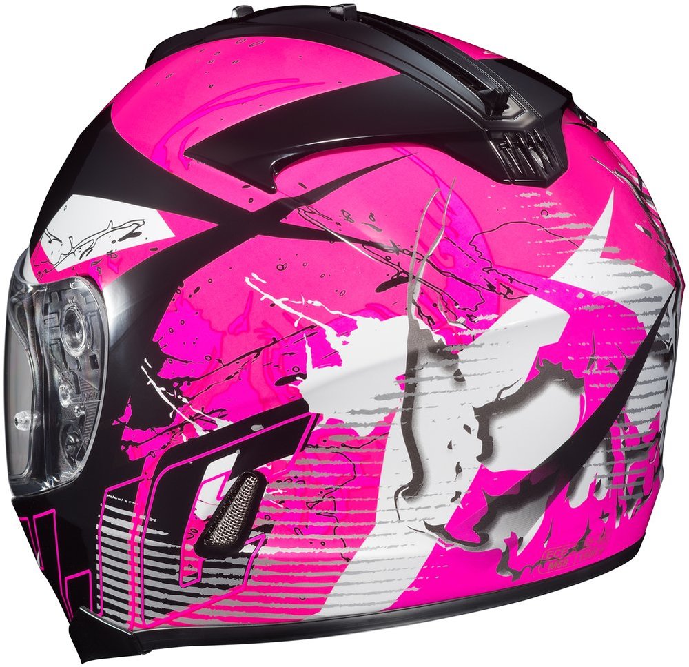 $104.88 HJC Womens IS-17 Blur Full Face Motorcycle Helmet #206109