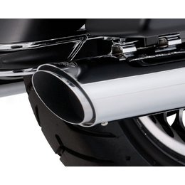 Vance & Hines Twin Slash 4 Round Muffler Chrome For Harley FL 95-10
