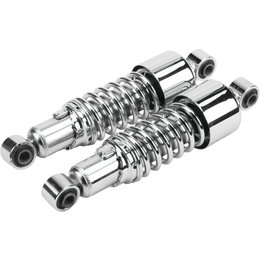 HardDrive Lowering Shocks 10.5 Inch Pair For Harley-Davidson Chrome WP99-04520 Unpainted