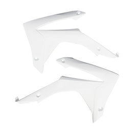 UFO Plastics Radiator Covers Shrouds Pair For Honda White HO04657-041 White