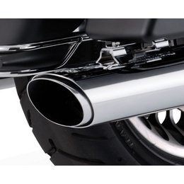 Vance & Hines Twin Slash 4.5 Oval Muffler Chrome For Harley FL 95-10