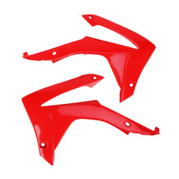 UFO Plastics Radiator Covers Shrouds Pair For Honda Red HO04657-070 Red