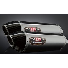 Stainless Steel Sleeve Mufflers With Carbon Fiber Tips Yoshimura R-77 Dual Slip-on Mufflers Stainless Carbon For Suzuki Gsx-1300r 08-12