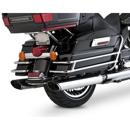 Vance & Hines Twin Slash EPA Comp Muffler Chrome For Harley FL 09-10