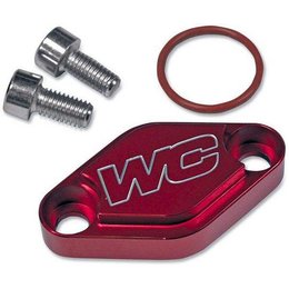 Works Connection ATV Parking Brake Block Off Plate Red