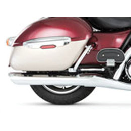 Vance & Hines Twin Slash Round Slip On Exhaust Chrome For Kawasaki VN1700
