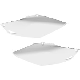 UFO Plastics Side Panels Pair For Honda CRF250R CRF450R White HO04659-041