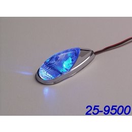 K&S Technologies Marker Lights Mini LED Flush Mount Chrome/Blue