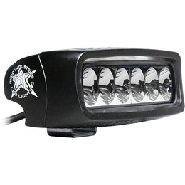 Rigid SR-Q Series ATV Driving High Low Lights Pair Bar Black W/ White LED 91531 Black