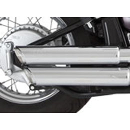 Vance & Hines Twin Slash Staggered Exhaust Chrome For Suzuki C50/M50