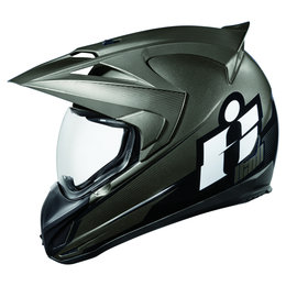 Icon Variant Double Stack Dual Sport Helmet With Visor Black
