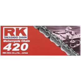 RK Chain 420 Standard 114 Links Natural