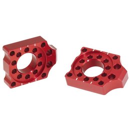 Anodized Red Pro Circuit Axle Blocks For Honda Crf-450r Crf-450x 2009