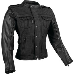 Speed & Strength Womens Six Speed Sisters Armored Textile/Leather Riding Black