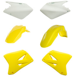 Acerbis Plastic Kit Suzuki RM125 RM250 Original 05 Yellow White 2041150206 Orange
