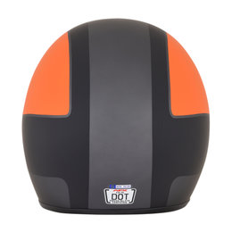 AFX FX-76 FX76 Tricolor Open Face Helmet Grey