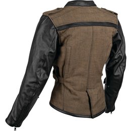 Speed & Strength Womens Six Speed Sisters Armored Textile/Leather Riding Brown