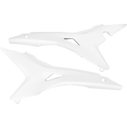 UFO Plastics Airbox Air Box Covers Pair For Honda White HO04668-041