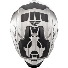 Fly Racing Toxin Graphic MX Helmet White