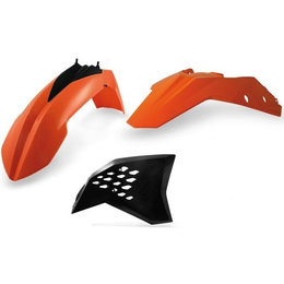Acerbis Replacement Plastic Kit KTM SX SXF XC XCW 2007-2010 Orange Black Orange