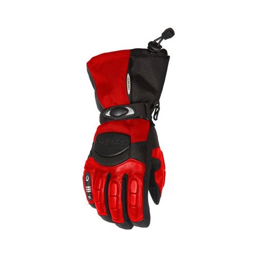 red snow gloves