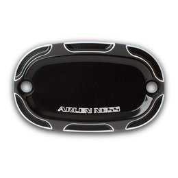 Arlen Ness Beveled Master Cylinder Cover Rear Black For Harley-Davidson Softail