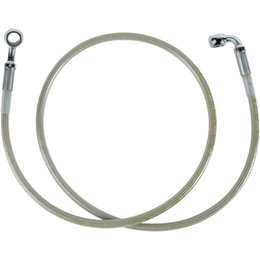 Drag Specialties 38-1/8 Inch Braided Front Brake Line For Harley 1204-2754 Metallic