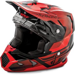 Fly Racing Toxin Graphic MX Helmet Red