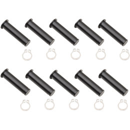 Drag Specialties Pivot Pin/Clip Kit 10 Pack For Harley Anodized Black 0617-0196