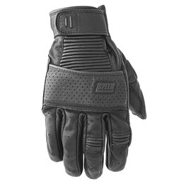Black Speed & Strength Cruise Missile Leather Gloves 2014