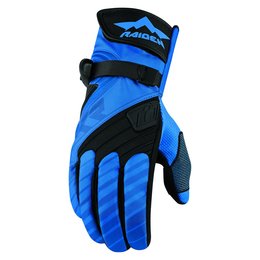 Icon Mens Raiden DKR Insulated Waterproof Textile Motorcycle Riding Gloves 2015 Blue