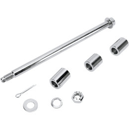 Drag Specialties 13 Inch Rear Axle Kit For Harley-Davidson Chrome 0214-0047 Metallic