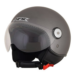 AFX FX-33 FX33 Open Face Scooter Helmet Grey
