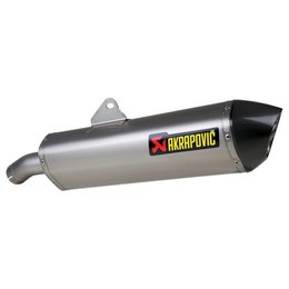 Akrapovic Slip-On Line Series Exhaust With Oval/D Muffler For BMW F650/700/800GS Silver